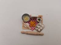 1:12 Dollhouse Mini Miniature Pain Lait Oeuf Miniature Table À Manger Jouet