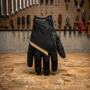 Gants de travail tactiques JNA GROUP, en nylon noir, maille respirante, bouts des doigts texturés antidérapants, poignet élastique, 7 oz, 26 cm, usage général - Product Image 3