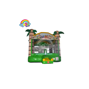 Structure gonflable 14x14 sur le thème des animaux de la jungle, design Safari Sauvage, en PVC de qualité commerciale, équipement de jeu pour enfants et de fête - Product Image 1