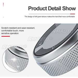 Boutons multimédias de voiture, garnitures de boutons, couvercles décoratifs, autocollants ABS IDrive, décoration universelle pour BMW Mini Cooper / NBT 5/7 boutons - Product Image 5