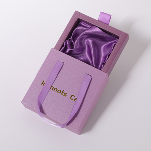 Handle <b>Drawer</b> Jewelry Paper Box with Foam & Satin <b>Insert</b> for Necklace Bracelets Earrings - Product Image 2