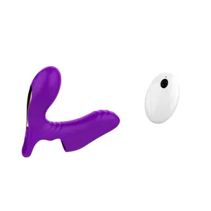 ใหม่ชาร์จระยะไกลแขนVibrator G Spot OrgasmนวดClit 10 ความเร็วที่มีประสิทธิภาพVibratorนิ้วมือสําหรับผู้หญิงและผู้ชาย