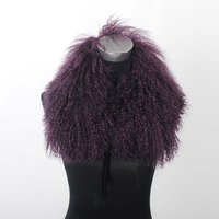 Écharpe pour femme adulte en fourrure de mouton de Mongolie véritable, couleur personnalisée, motif léopard, écologique, moelleuse, taille moyenne, pour l'hiver