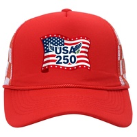 Gorra de béisbol de malla HKZB con logotipo personalizado, informal, para ciclismo al aire libre, de verano, moderna, estampada, transpirable, con protección solar, USA250