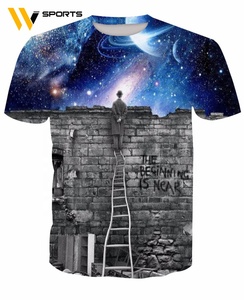 T-shirts imprimés personnalisés pour hommes Nouveau design de mode Impression 3D par sublimation complète sur tricot de polyester respirant Options de taille supérieure - Product Image 3