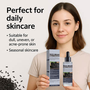 Ampoule exfoliante au riz noir à étiquette privée, anti-rides, hydratante, raffermissante, soin de la peau liquide, sérum pour la peau au riz noir - Product Image 2