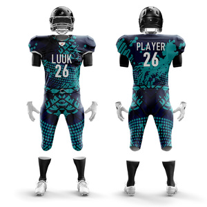 Uniforme de football personnalisé pour hommes, maillot sublimé, pantalon en tissu extensible, vêtements d'équipe athlétiques durables, motif léopard d'été - Product Image 3