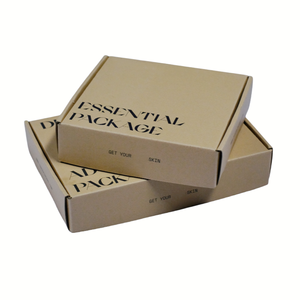 Custom Printed Luxury Corrugated Brown Kraft Folding Box Cosmetic Paper Gift Shopping Package Box Cardboard Shipping Mailer Box - Product Image 4