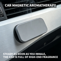 Plaque d'aromathérapie personnalisable pour pare-soleil, diffuseur de parfum magnétique pour voiture, plaque de gypse aromatique haut de gamme à fixer sur le tableau de bord