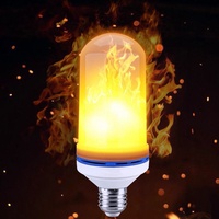 Ampoule Flamme Gravité Simulée Led Effet Feu Lumière Scintillante Ampoule avec 4 Modes pour Intérieur Extérieur Fête Décoration de Noël