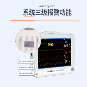 Patient Monitor Multi Parameter Portable ECG With Built In <b>Battery</b> For Hospital Use - Product Image 2