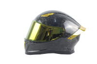 Casque intégral en fibre de carbone Heyue OEM, homologué DOT, anti-buée, double visière, boucle à dégagement rapide, toutes saisons, pour motos