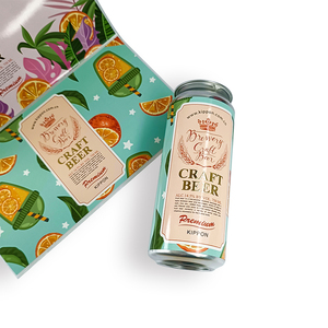 Tùy chỉnh bia nhãn kim loại lá vàng lớn lên Logo chai trái cây ALE dập nổi Sticker Nhà máy bia dính in ấn bao bì nhãn - Product Image 4