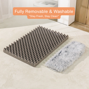 Hersteller Custom Recta ngle Luxus Long Plush Abnehmbare wasch bare Memory Foam Pet Mats Pads für kleine mittelgroße Hunde Größe-L. - Product Image 6