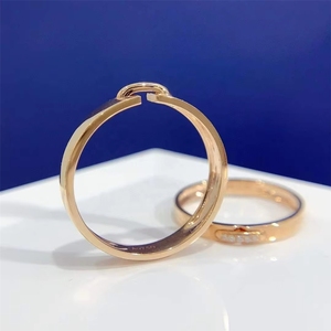 Xinfly Original 18K Real <b>Gold</b> Natural <b>Ring</b> Fashionable Wedding <b>Set</b> for Couples - Product Image 4