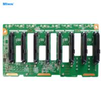 Backplane Hard Drive Kustom 12Gbs 2.5 Inch SAS SATA NVEM Backplane 2.5 Inch 2U 8 Bays PCIE4.0 Papan Ekspansi Hard Disk