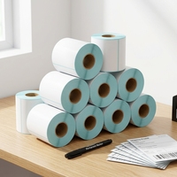 Autocollant adhésif à code-barres STANYOAR personnalisé, papier laminé thermosensible en rouleau pour utilisation en supermarché, rouleau jumbo 100x150 TS1015
