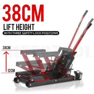 ALTERTOOL-<span class=keywords><strong>Elevador</strong></span> para motocicleta ATV de 1500lb, <span class=keywords><strong>elevador</strong></span> plegable hidráulico con almohadilla de goma, mango de acero, polipasto para bicicleta de servicio pesado, de 2, - Product Image 6