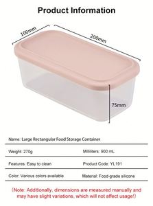 Food Grade BPA Free Microwave Safe Silicone Eco-Friendly Leak Proof Airtight Portable 1-3L Capacity Multifunctional Customized - Product Image 2