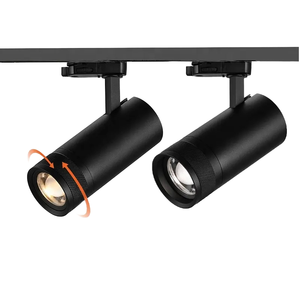 ไฟติดเพดานแบบรางอัจฉริยะ COB LED อลูมิเนียมปรับได้ ซูมได้ สีดำทันสมัย สำหรับห้างสรรพสินค้า - Product Image 2
