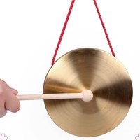 Children Educational Percussion Chinese Cooper Brass Gong Musical Instrument for Sale