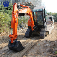 Rippa Mini ekskavatörler makinesi 5t 6 t 7t 5 7 8 6 Ton paletli Bagger ekskavatör 6 Ton küçük Mini ekskavatör