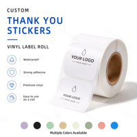 Étiquette autocollante en vinyle PVC imprimée avec logo personnalisé, rouleau d'autocollants pour bouteille, boîte, emballage de produits cosmétiques
