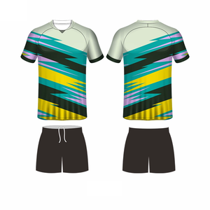 Uniforme de Fútbol Corto Transpirable de Secado Rápido de Alta Calidad al por Mayor de Fábrica, 100% Poliéster, Impresión por Transferencia de Calor Personalizada para Adultos - Product Image 3