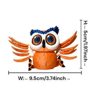 Juguete de Búho Colorido Impreso en 3D Vashine, Material PLA Ecológico, Decoración, Figura de Acción de Animal para Niños, un Juguete de Búho - Product Image 6