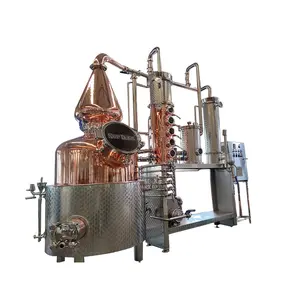 Approvisionnement d'usine Accueil Cuivre Stills Alcool Distillateur 500l Whisky Gin Vodka Distillerie