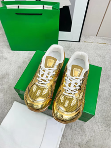 Nouvelles Chaussures de Luxe de Créateur de Qualité Supérieure 2026 – Meilleures Baskets Unisexe Basses Dorées pour Femme - Product Image 6