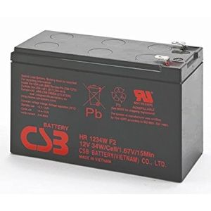 Batería CSB HR1234WF2 12V 34W Celda 1.57V 15Min de Plomo-Ácido Fabricada en Vietnam - Product Image 1