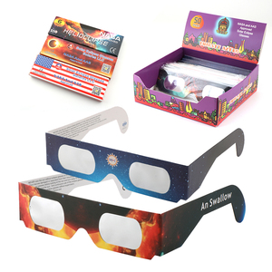 Gafas para Eclipse Solar, Paquete de 50, EN ISO 12312-2:2015 CE |   Para <span class=keywords><strong>Ver</strong></span> el Eclipse Solar Total |   España Agosto 2026 Filtro Solar - Product Image 3