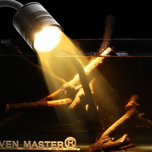 Luz de Aquário JSD com Clipe Flexível, Branco Quente e Frio, 3W 5W, Luz Tyndall para Aquascaping com Troncos, Plugue EUA UE - Product Image 3