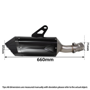 Tubo de Escape Deslizable R1250GS para <span class=keywords><strong>BMW</strong></span> R1200GS/ADV <span class=keywords><strong>1250GS</strong></span>/Adventure 2013-2023, Silenciador de Escape para Motocicleta de Turismo - Product Image 6