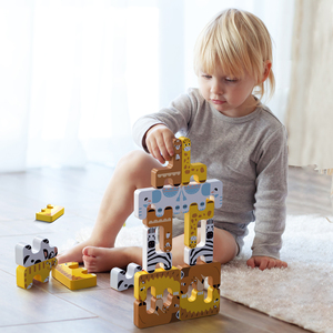 Tumama Kids 15 Uds plástico niños Animal juego juguete amarillo educativo padre-hijo juego interactivo bebé equilibrio apilamiento Juguetes - Product Image 2