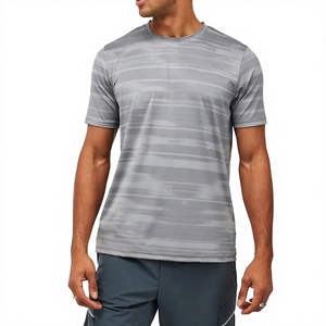 เสื้อยืดกีฬาผู้ชาย OEM ODM รับทำโลโก้ ผ้าคอตตอน 100% หนัก 260GSM คุณภาพสูง ระบายอากาศได้ดี แห้งเร็ว เหมาะสำหรับออกกำลังกายที่ยิม - Product Image 2