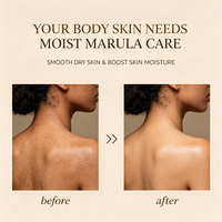 Gel Douche et Lavant Corporel Parfumé Exfoliant Éclaircissant à l'Huile de Marula pour Adultes avec Hydratation Douce