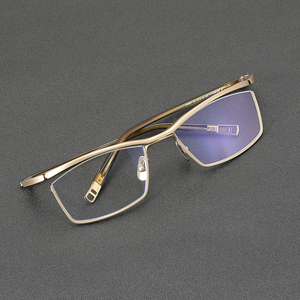 Monture optique en titane pur CS-JN663 <span class=keywords><strong>Lunettes</strong></span> de bonne qualité pour hommes et femmes Montures de <span class=keywords><strong>lunettes</strong></span> Titan - Product Image 1