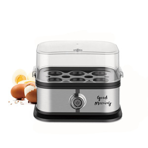 หม้อต้มไข่สแตนเลส 1-12 ฟอง หม้อต้มไฟฟ้าชั้นเดียว ดีไซน์กู๊ดมอร์นิ่ง - Product Image 1