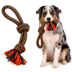 Juguetes de Cuerda para Mascotas de Alta Calidad, Juguetes de Entrenamiento para la Dentición, Ecológicos, No Tóxicos, Juguetes para Masticar y Limpiar los Dientes de Perros - Product Image 1