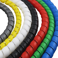 Organizador de línea Protección de tuberías Envoltura en espiral flexible Cable de bobinado Protector de alambre Cubierta de manga Tubo Pet Bite