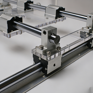 Glissière de toupie réglable de 1200 mm pour le nivellement, gabarit avec blocs de glissière linéaires artisanaux et rails de glisse lisses - Product Image 5
