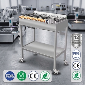 <span class=keywords><strong>Barbecue</strong></span> Rotatif Automatique Commercial Moderne en Acier Inoxydable Premium Foukou avec Système de Sécurité Flamme et Commande par Bouton - Product Image 5