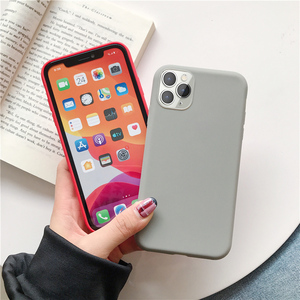 Étuis de téléphone IVANHOE de couleur bonbon tendance pour iPhone 12 11 <span class=keywords><strong>Pro</strong></span> Max X XR XS 8 7 6 Plus, <span class=keywords><strong>coque</strong></span> arrière en TPU souple de couleur unie simple - Product Image 3