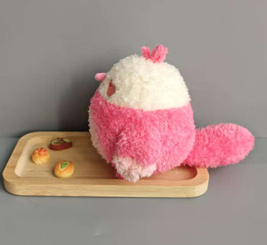 Piccola bambola di pollo rosa personalizzata Kawaii peluche giocattoli di peluche peluche peluche peluche cartone animato cuscino carino - Product Image 4