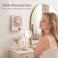 Ventilateur de table magnétique portable rechargeable avec affichage numérique pour la maison, le bureau et la cuisine
