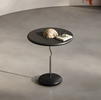 Table console en acier inoxydable de luxe moderne, design italien minimaliste, haut de gamme, pour couloir