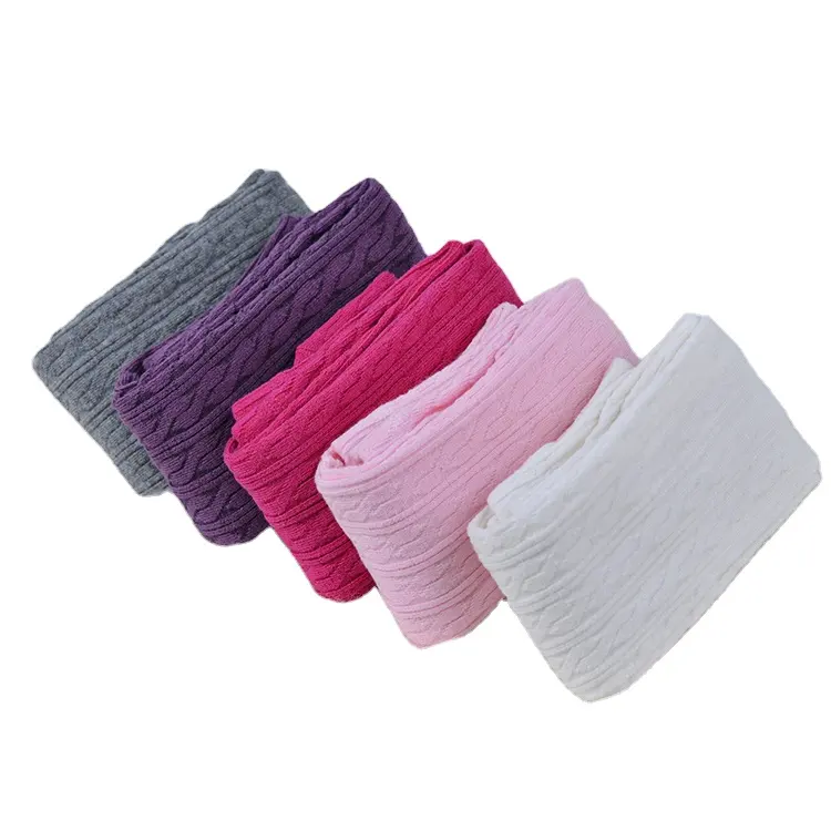 Groothandel Meisjes Katoenen Panty, Goedkope Prijs Baby Meisjes Cable Knit Katoen Panty