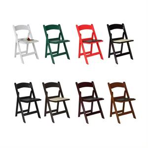 Premium <strong>White</strong> Resin <strong>Folding</strong> <strong>Chairs</strong> with Cushions Elegant Wedding Party Event Banquet Stackable Party <strong>Chair</strong> - Product Image 3